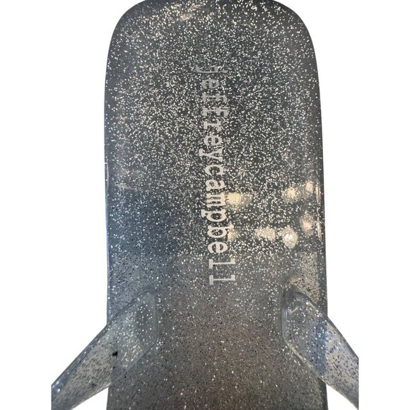 Jeffrey Campbell Jelly FLoralee Sandals Size 7 Shimmer Silver EU 38 NWOB - Picture 4 of 10